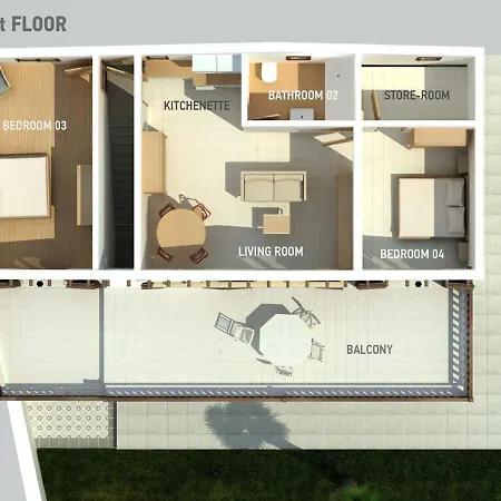 Villa Mola Kalyva בית נופש *